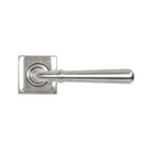 Satin Marine SS (316) Newbury Lever on Rose Set (Square) - Unsprung | From The Anvil-Concealed-Yester Home