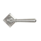 Satin Marine SS (316) Newbury Lever on Rose Set (Square) - Unsprung | From The Anvil-Concealed-Yester Home