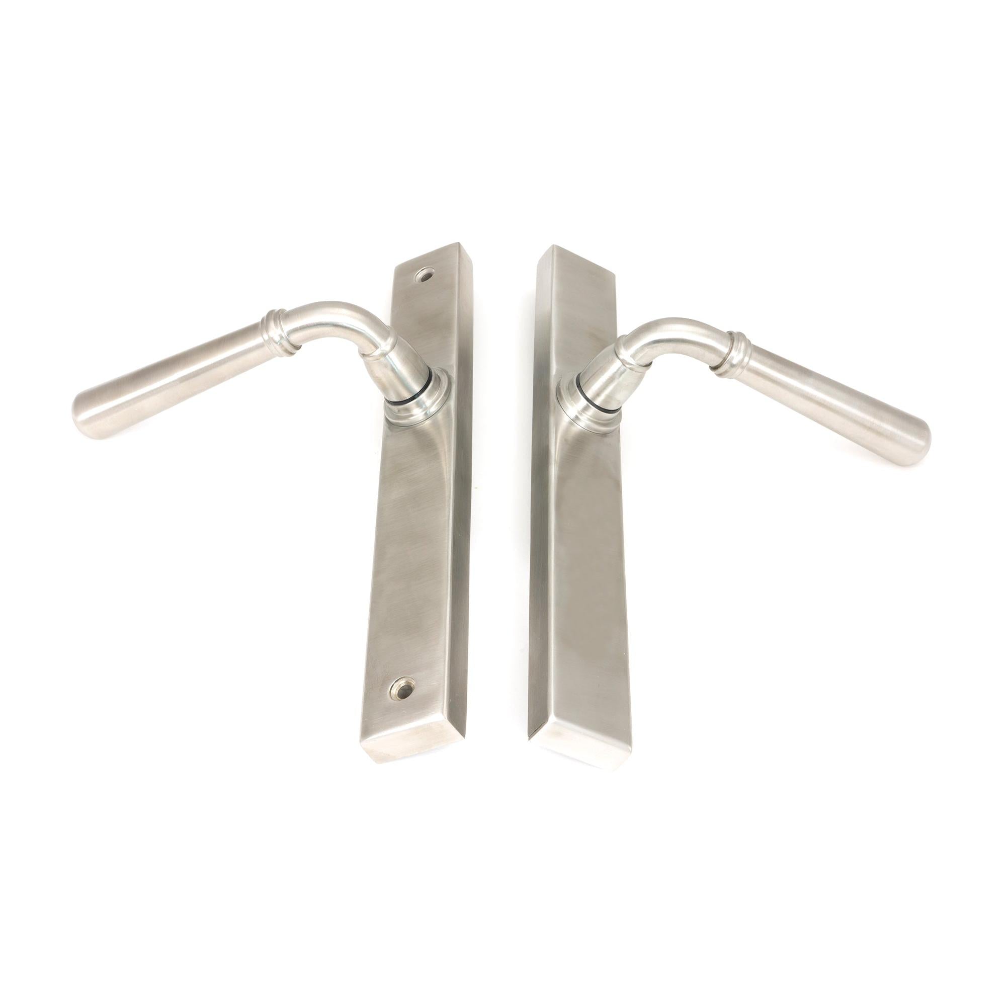 Satin Marine SS (316) Newbury Slimline Lever Espag. Latch Set | From The Anvil - Espagnolette - From The Anvil - Yester Home