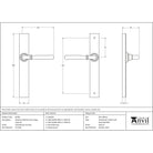 Satin Marine SS (316) Newbury Slimline Lever Espag. Latch Set | From The Anvil - Espagnolette - From The Anvil - Yester Home