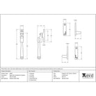 Satin Marine SS (316) Night-Vent Locking Avon Fastener | From The Anvil - Locking Fasteners - From The Anvil - Yester Home