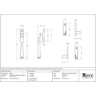 Satin Marine SS (316) Night-Vent Locking Avon Fastener | From The Anvil-Locking Fasteners-Yester Home