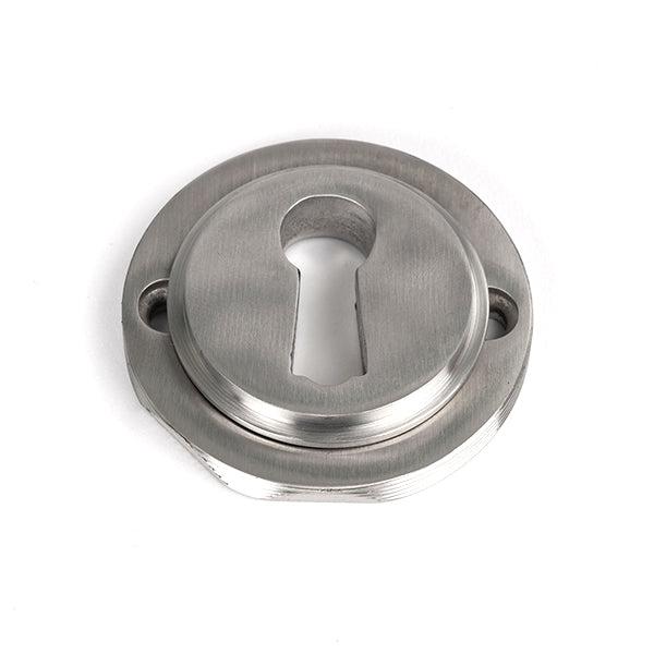 Satin Marine SS (316) Round Escutcheon (Art Deco) | From The Anvil-Escutcheons-Yester Home