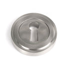 Satin Marine SS (316) Round Escutcheon (Art Deco) | From The Anvil - Escutcheons - From The Anvil - Yester Home