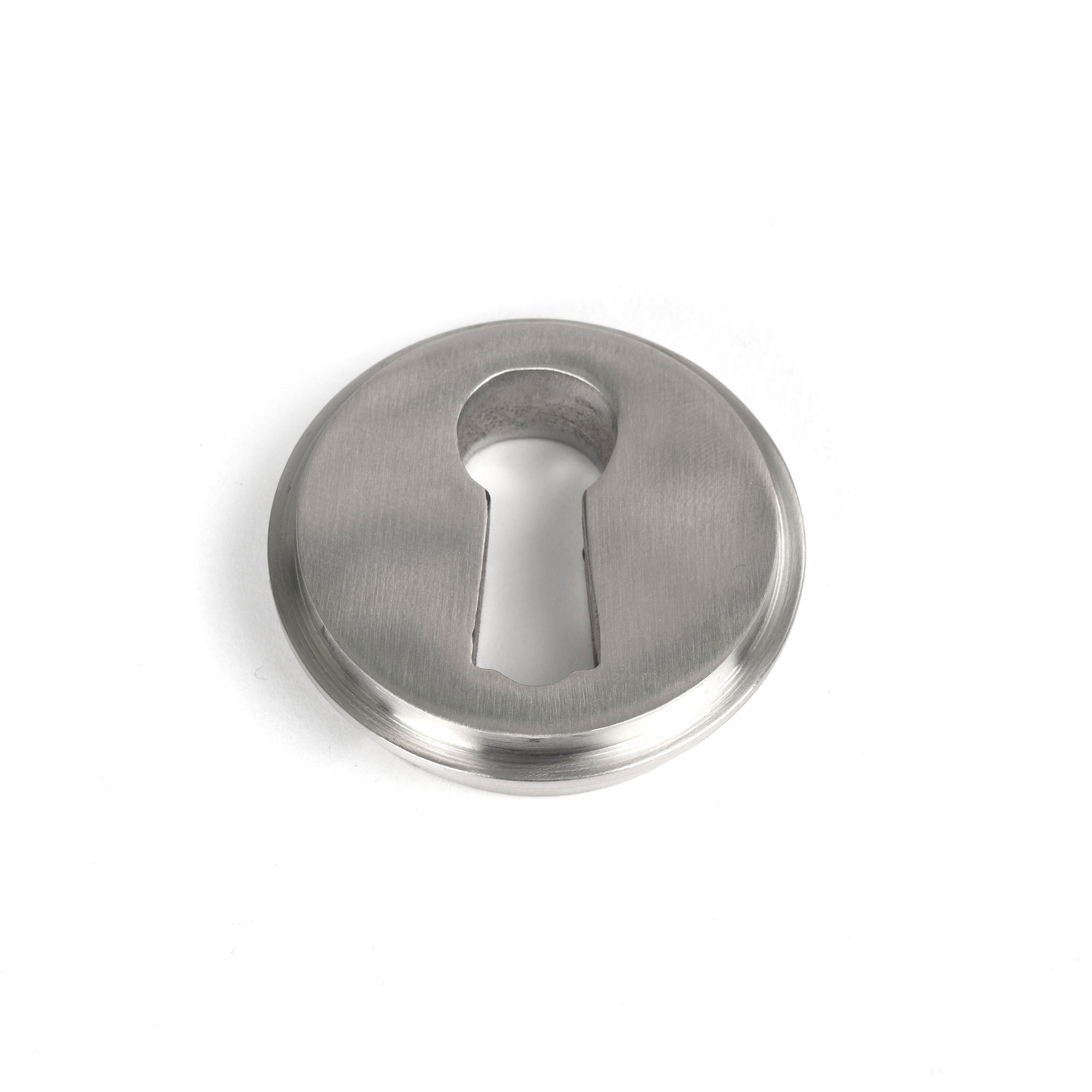 Satin Marine SS (316) Round Escutcheon (Art Deco) | From The Anvil-Escutcheons-Yester Home