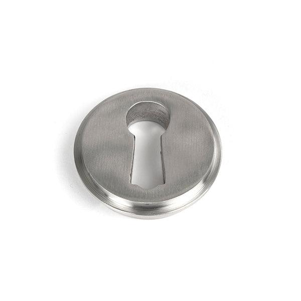 Satin Marine SS (316) Round Escutcheon (Art Deco) | From The Anvil-Escutcheons-Yester Home