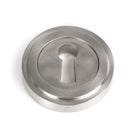 Satin Marine SS (316) Round Escutcheon (Art Deco) | From The Anvil-Escutcheons-Yester Home