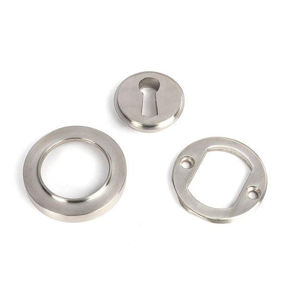 Satin Marine SS (316) Round Escutcheon (Plain) | From The Anvil-Escutcheons-Yester Home