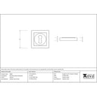 Satin Marine SS (316) Round Escutcheon (Square) | From The Anvil - Escutcheons - From The Anvil - Yester Home