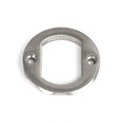 Satin Marine SS (316) Round Euro Escutcheon (Art Deco) | From The Anvil-Euro Escutcheons-Yester Home