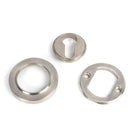Satin Marine SS (316) Round Euro Escutcheon (Plain) | From The Anvil-Euro Escutcheons-Yester Home