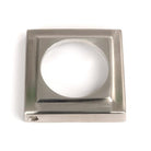 Satin Marine SS (316) Round Euro Escutcheon (Square) | From The Anvil-Euro Escutcheons-Yester Home