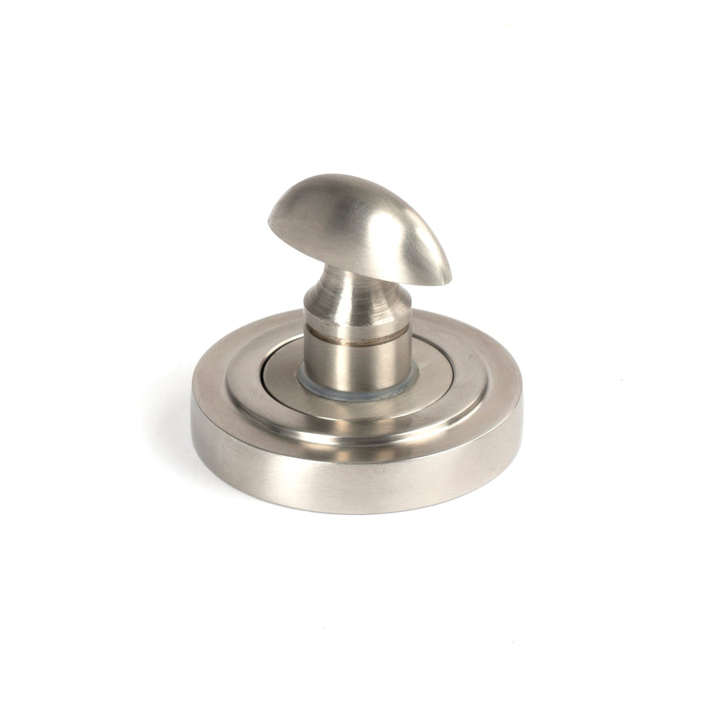 Satin Marine SS (316) Round Thumbturn Set (Art Deco) | From The Anvil-Thumbturns-Yester Home