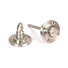 Satin Marine SS (316) Round Thumbturn Set (Art Deco) | From The Anvil-Thumbturns-Yester Home