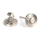 Satin Marine SS (316) Round Thumbturn Set (Art Deco) | From The Anvil-Thumbturns-Yester Home