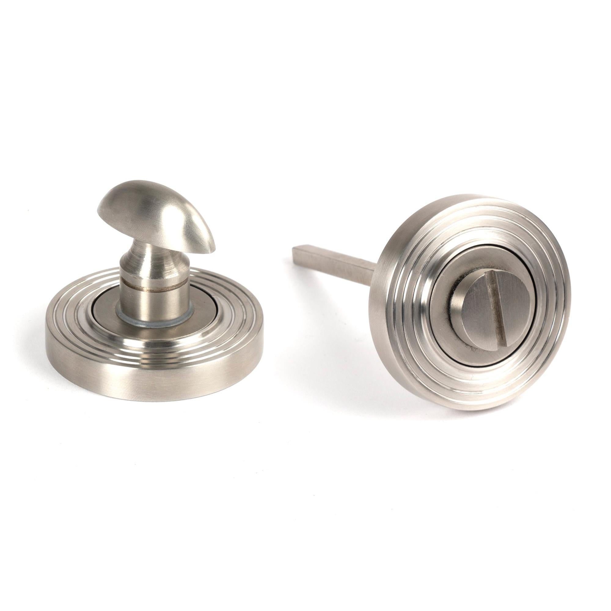Satin Marine SS (316) Round Thumbturn Set (Beehive) | From The Anvil - Thumbturns - From The Anvil - Yester Home