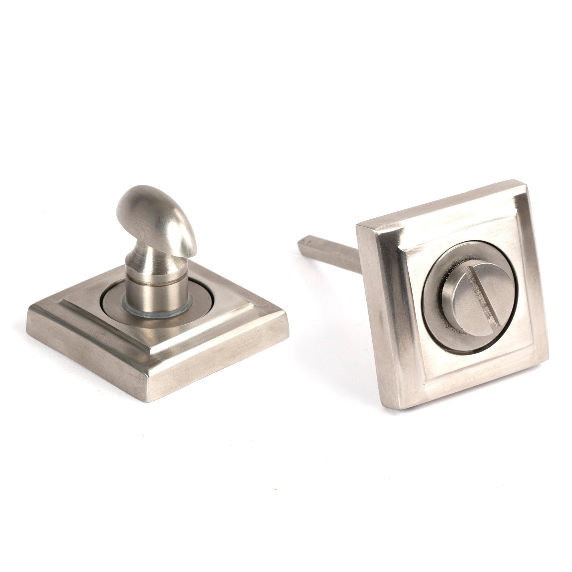 Satin Marine SS (316) Round Thumbturn Set (Square) | From The Anvil - Thumbturns - From The Anvil - Yester Home