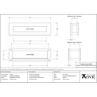 Satin Marine SS (316) Traditional Letterbox | From The Anvil - Letterbox - From The Anvil - Yester Home