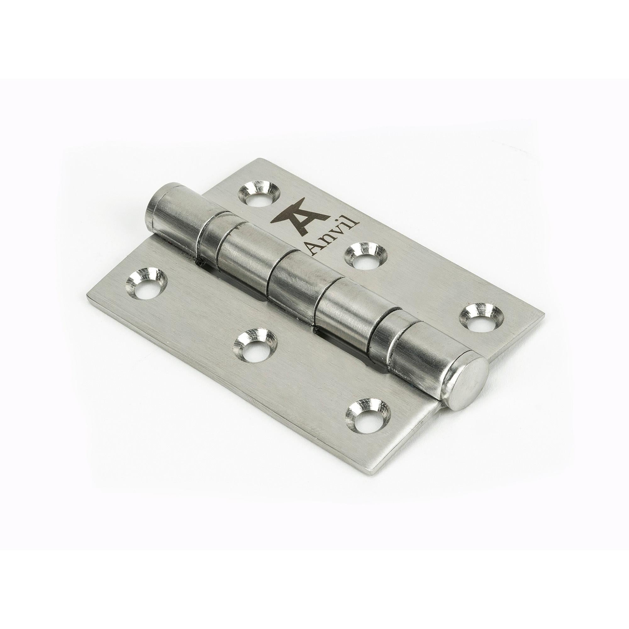 Satin SS 3" Ball Bearing Butt Hinge (pair) | From The Anvil - Butt Hinges - From The Anvil - Yester Home