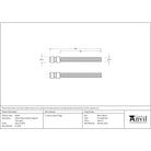 Satin SS (304) 100mm Back to Back Fixings for T Bar (2) | From The Anvil-Pull Handles-Yester Home