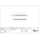 Satin SS (304) 100mm Back to Back Fixings for T Bar (2) | From The Anvil - Door Pull Handles - From The Anvil - Yester Home