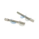 Satin SS (304) 100mm Back to Back Fixings for T Bar (2) - Offset | From The Anvil-Pull Handles-Yester Home