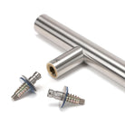Satin SS (304) 50mm Secret Fixings for T Bar (2) | From The Anvil - Door Pull Handles - From The Anvil - Yester Home