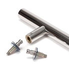 Satin SS (304) 50mm Secret Fixings for T Bar (2) | From The Anvil - Door Pull Handles - From The Anvil - Yester Home