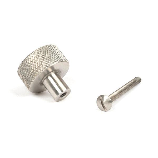 Satin SS (304) Brompton Cabinet Knob - 25mm (No rose) | From The Anvil-Cabinet Knobs-Yester Home