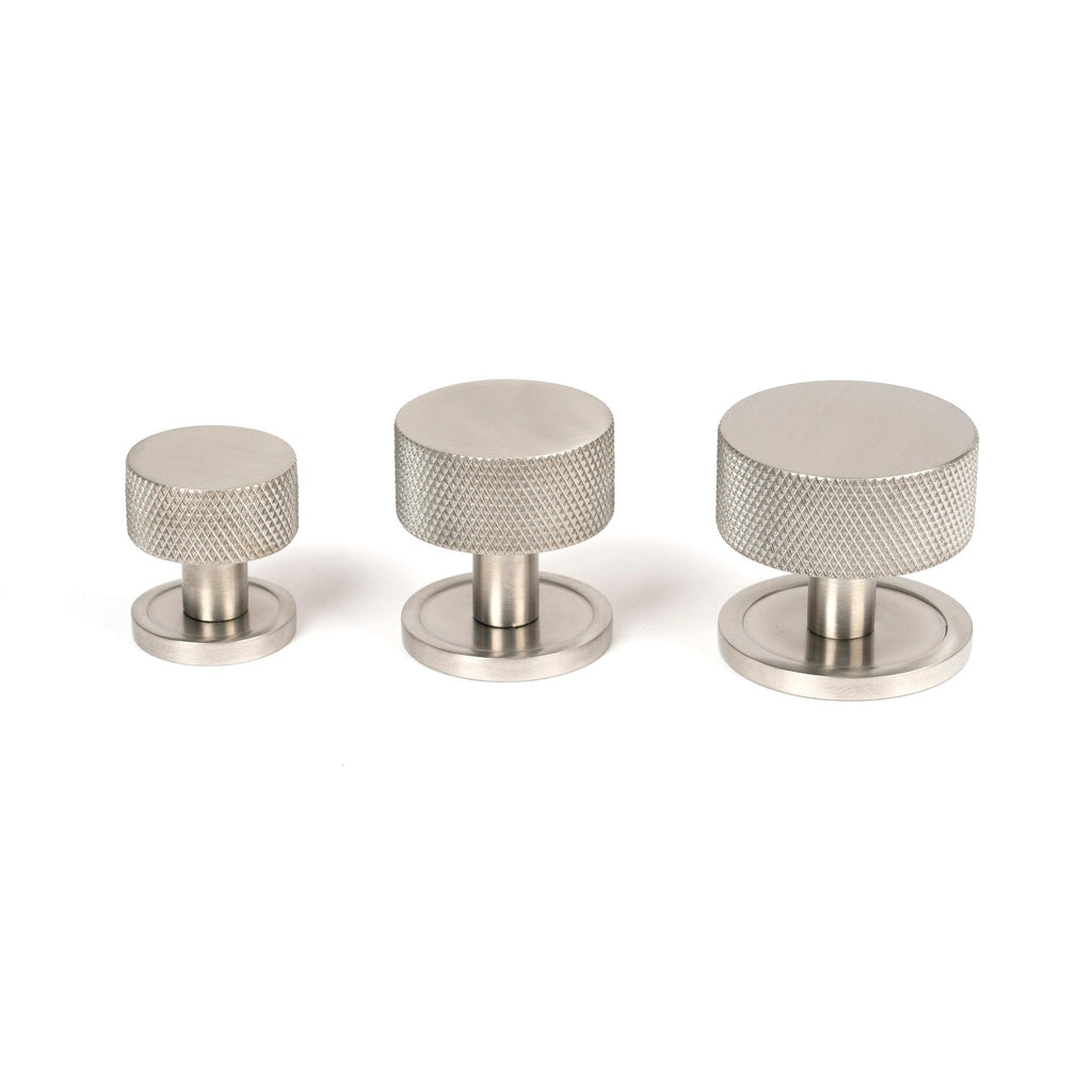 Satin SS (304) Brompton Cabinet Knob - 25mm (Plain) | From The Anvil