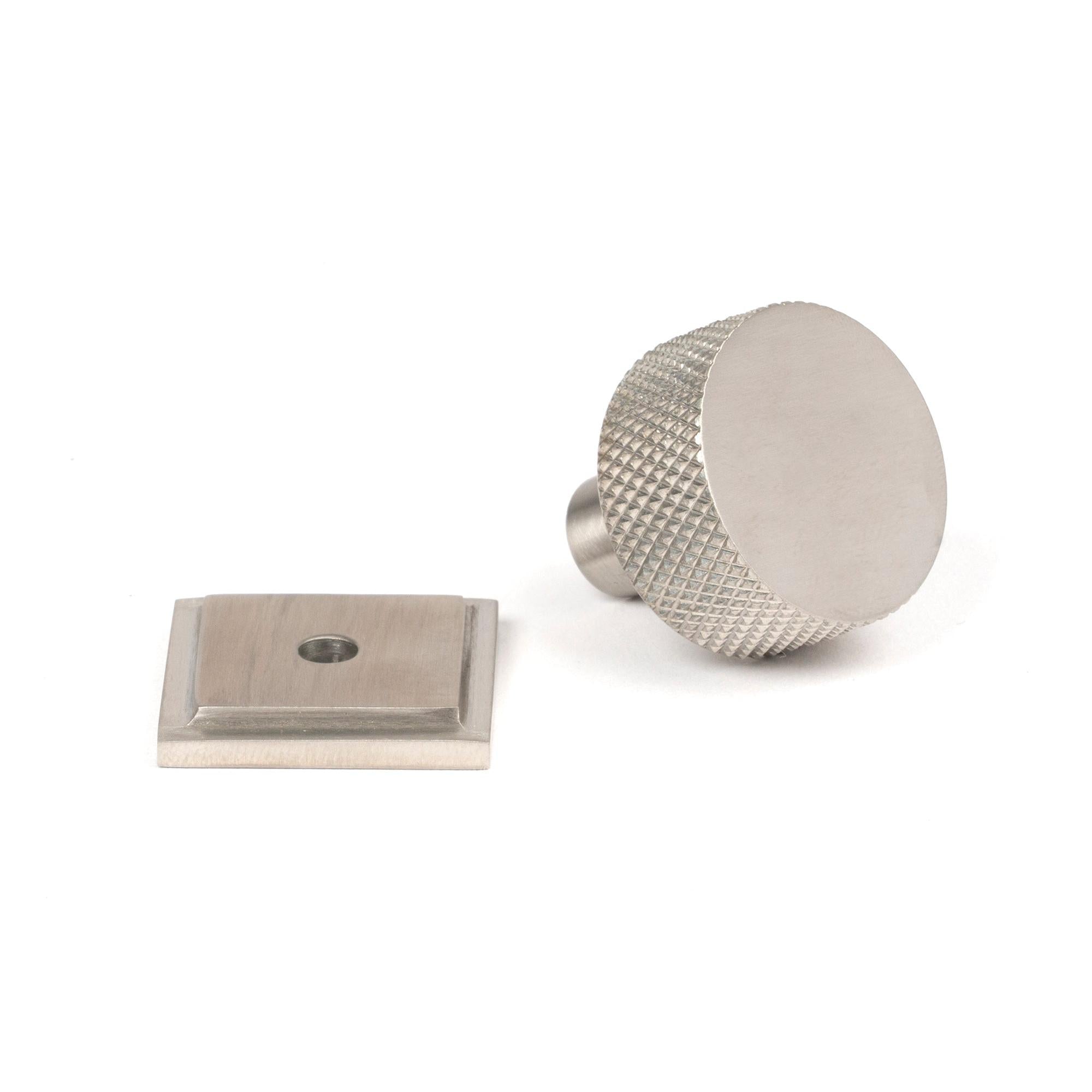 Satin SS (304) Brompton Cabinet Knob - 25mm (Square) | From The Anvil - Cabinet Knobs - From The Anvil - Yester Home