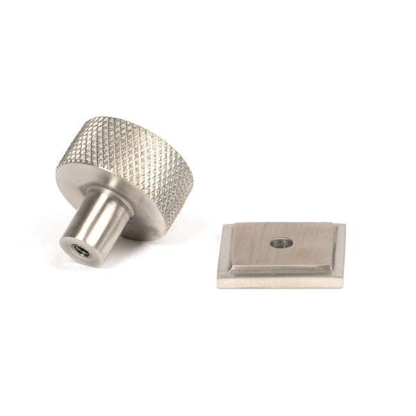 Satin SS (304) Brompton Cabinet Knob - 25mm (Square) | From The Anvil-Cabinet Knobs-Yester Home