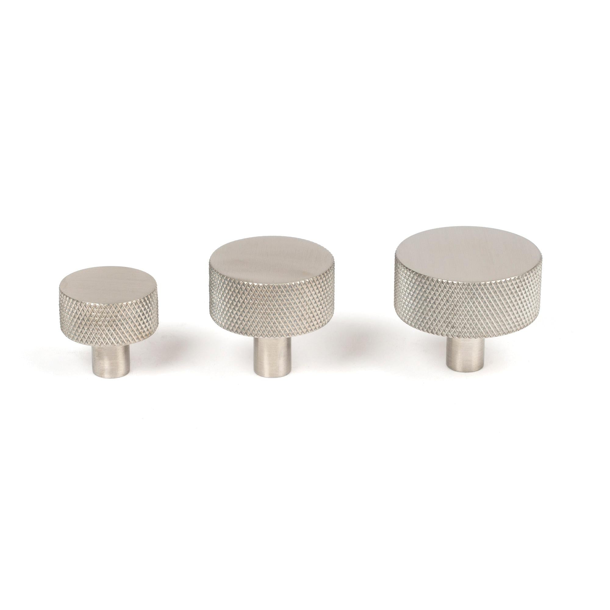 Satin SS (304) Brompton Cabinet Knob - 32mm (No rose) | From The Anvil - Cabinet Knobs - From The Anvil - Yester Home