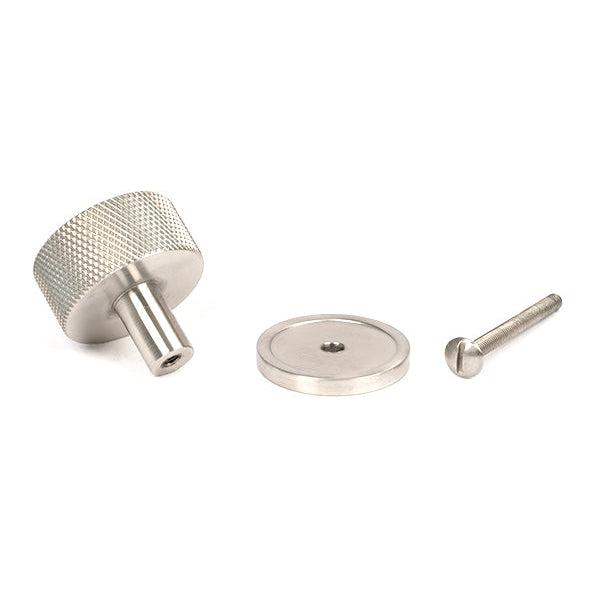Satin SS (304) Brompton Cabinet Knob - 32mm (Plain) | From The Anvil-Cabinet Knobs-Yester Home