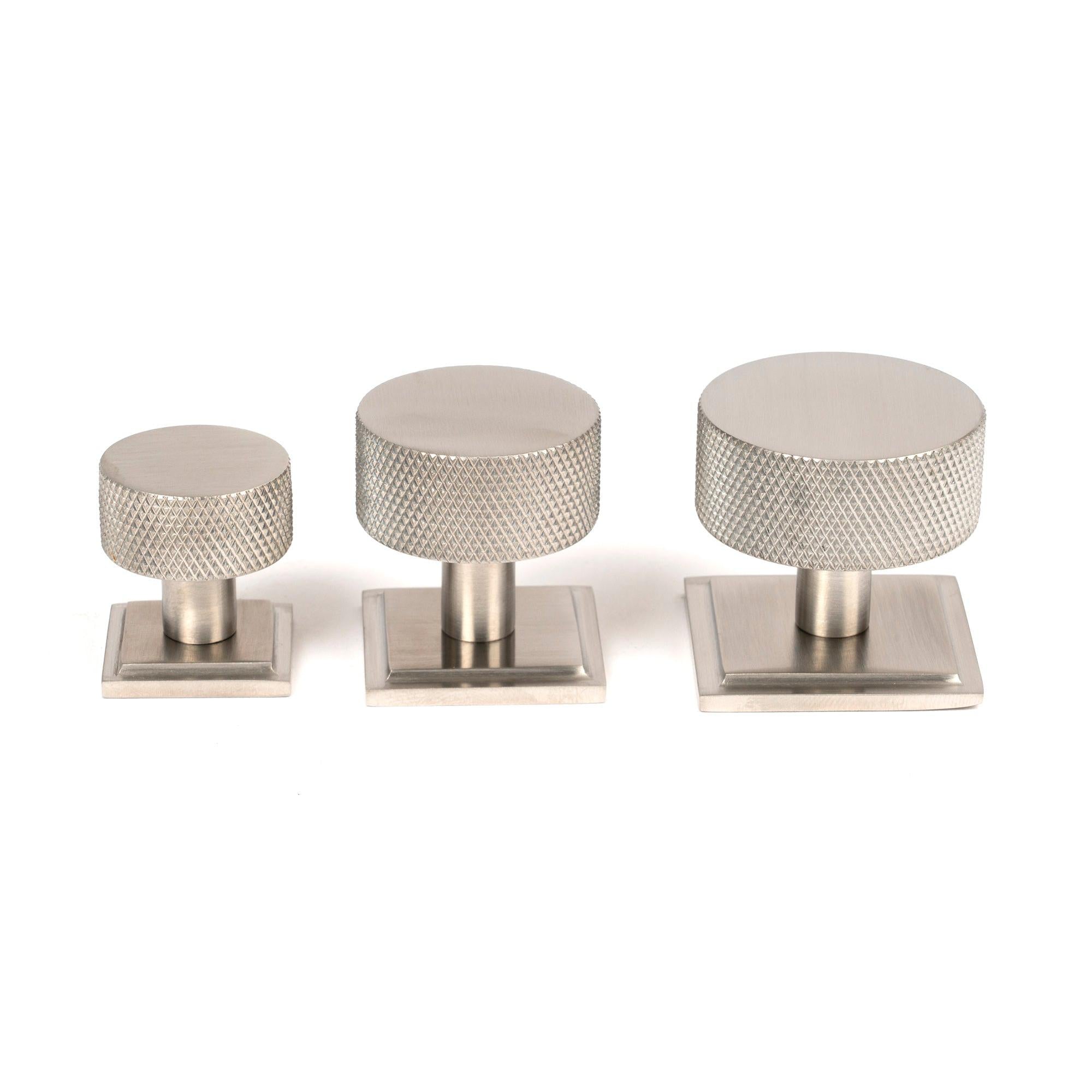 Satin SS (304) Brompton Cabinet Knob - 32mm (Square) | From The Anvil - Cabinet Knobs - From The Anvil - Yester Home