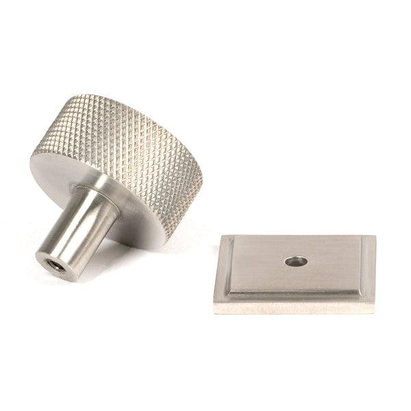 Satin SS (304) Brompton Cabinet Knob - 32mm (Square) | From The Anvil-Cabinet Knobs-Yester Home