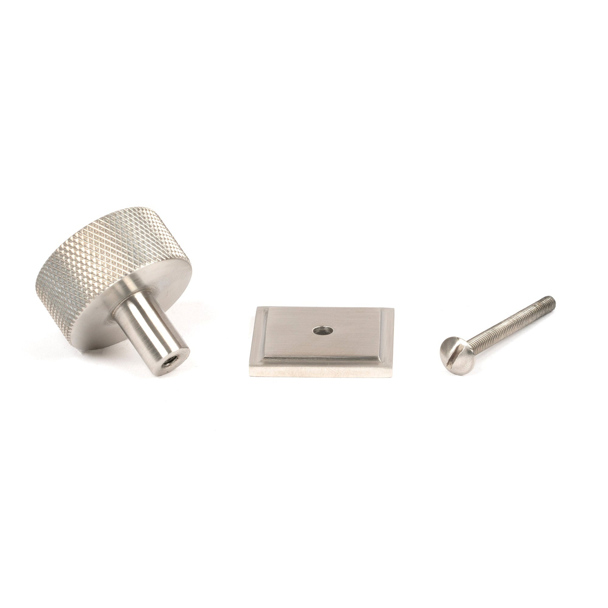 Satin SS (304) Brompton Cabinet Knob - 32mm (Square) | From The Anvil-Cabinet Knobs-Yester Home