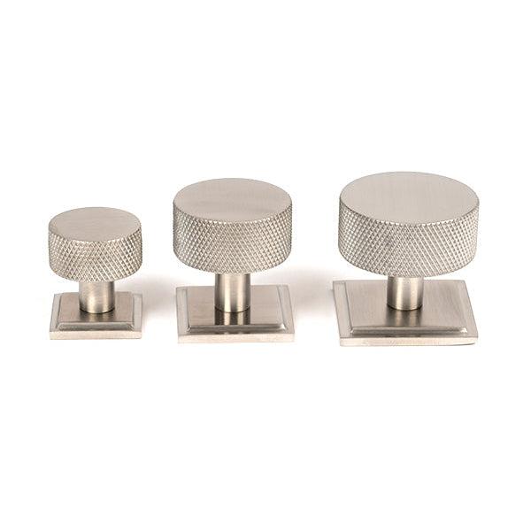 Satin SS (304) Brompton Cabinet Knob - 32mm (Square) | From The Anvil-Cabinet Knobs-Yester Home