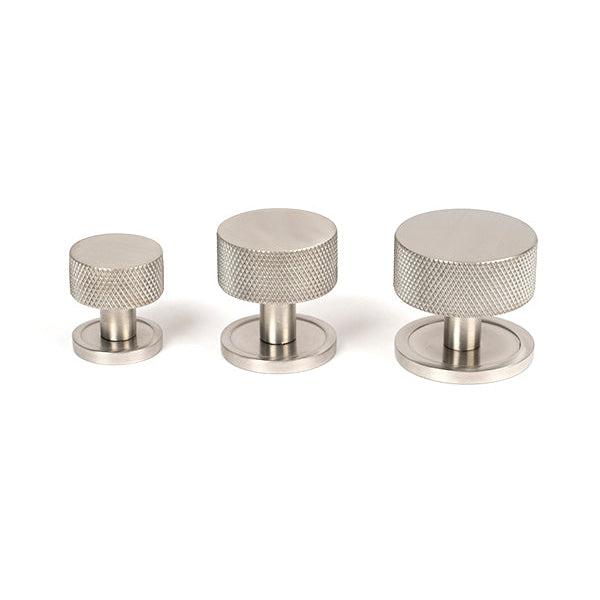 Satin SS (304) Brompton Cabinet Knob - 38mm (Plain) | From The Anvil