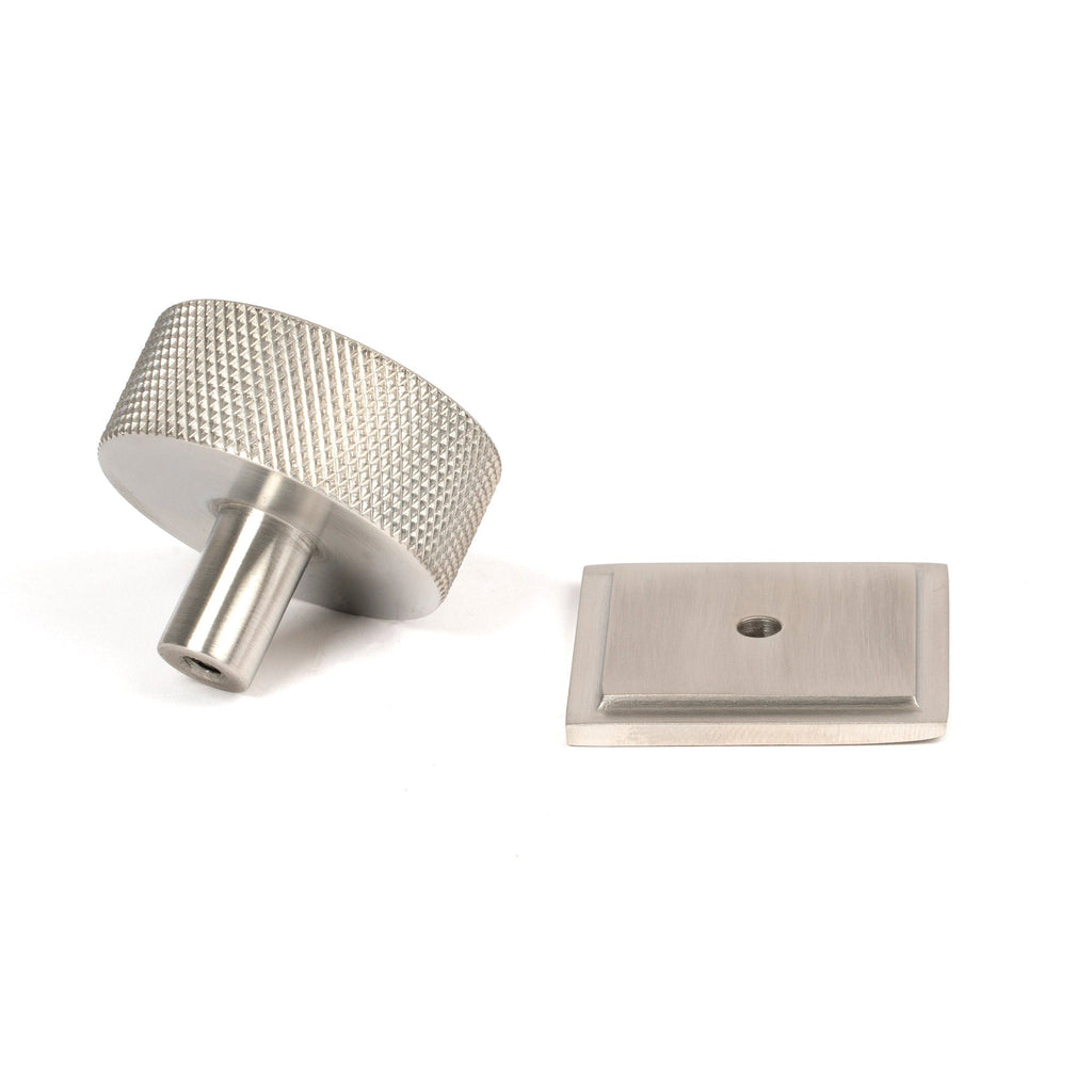 Satin SS (304) Brompton Cabinet Knob - 38mm (Square) | From The Anvil
