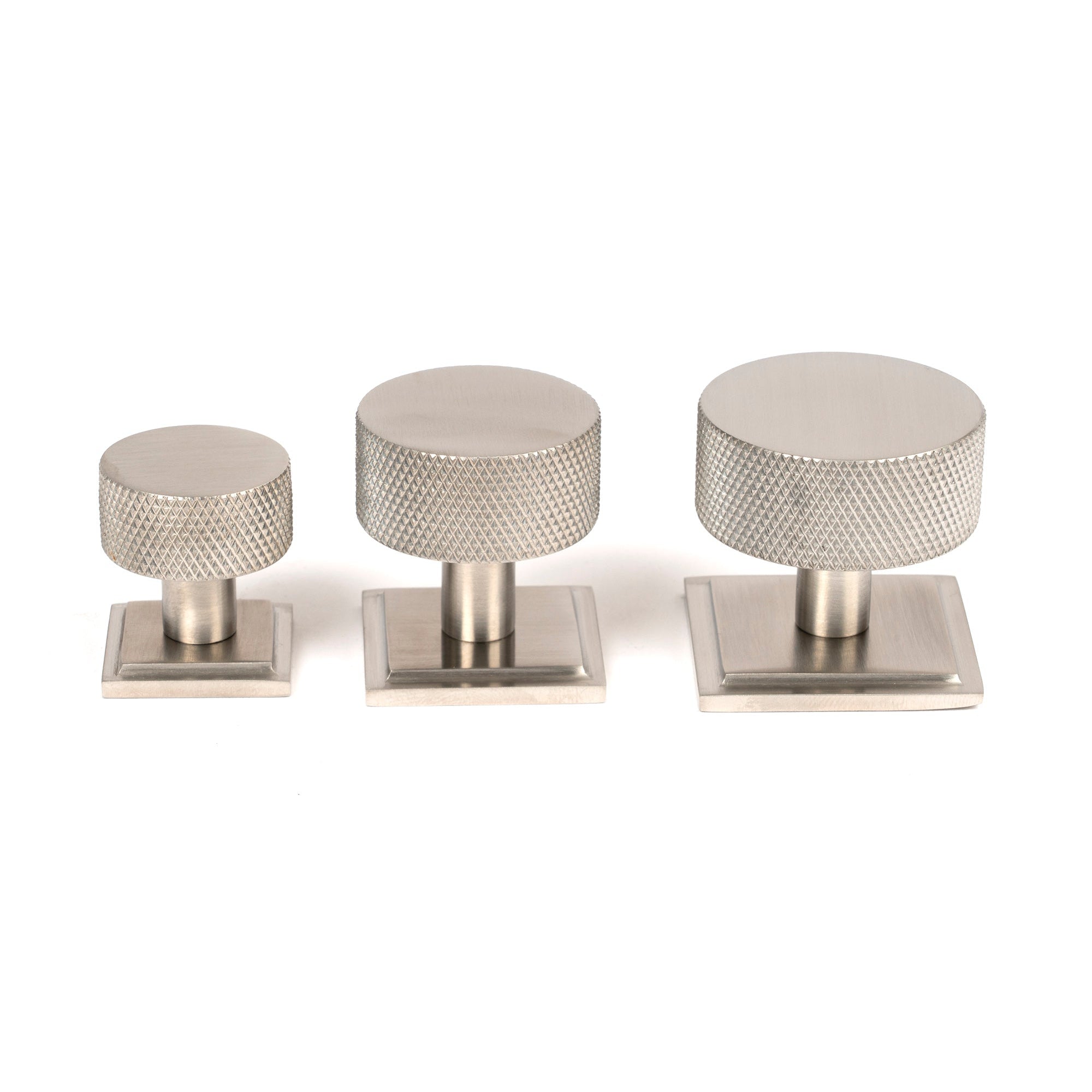 Satin SS (304) Brompton Cabinet Knob - 38mm (Square) | From The Anvil-Cabinet Knobs-Yester Home