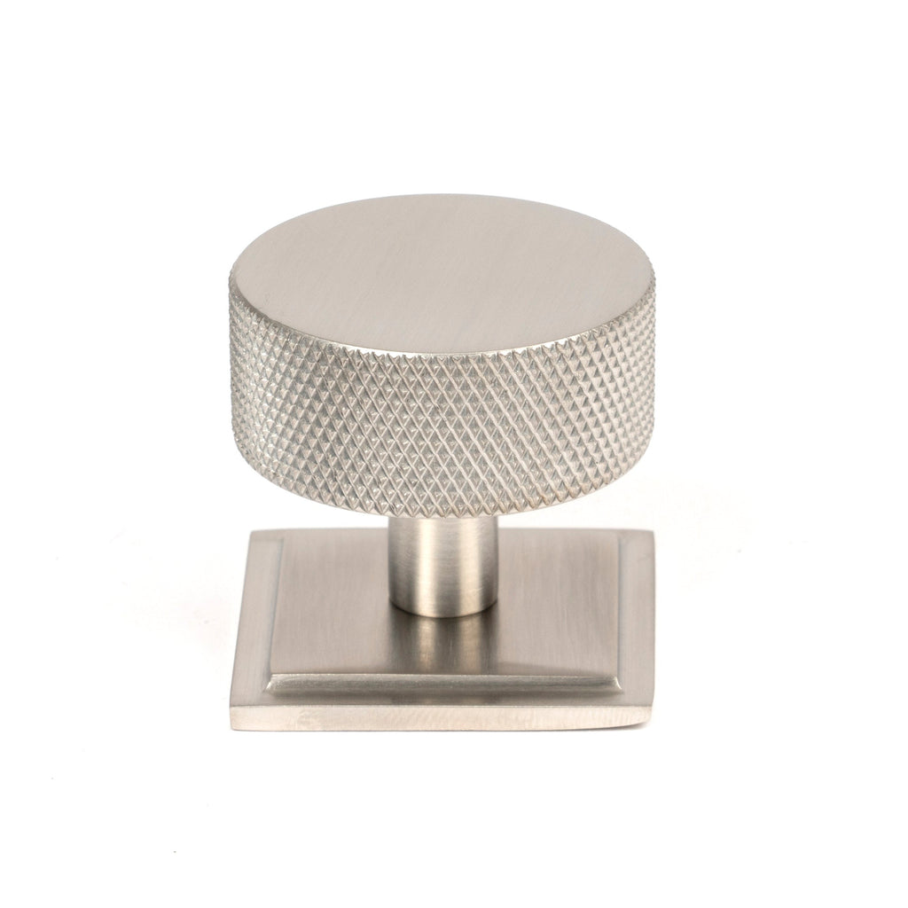 Satin SS (304) Brompton Cabinet Knob - 38mm (Square) | From The Anvil