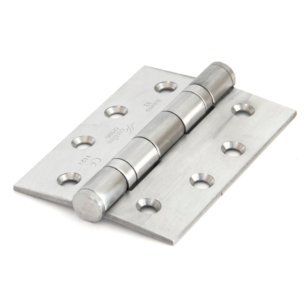 Satin SS 4" Ball Bearing Butt Hinge (pair) F/R | From The Anvil-Butt Hinges-Yester Home