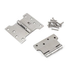 Satin SS 4" x 3" x 5"  Parliament Hinge (pair) | From The Anvil - Parliament Hinges - From The Anvil - Yester Home