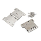 Satin SS 4" x 4" x 6"  Parliament Hinge (pair) | From The Anvil - Parliament Hinges - From The Anvil - Yester Home