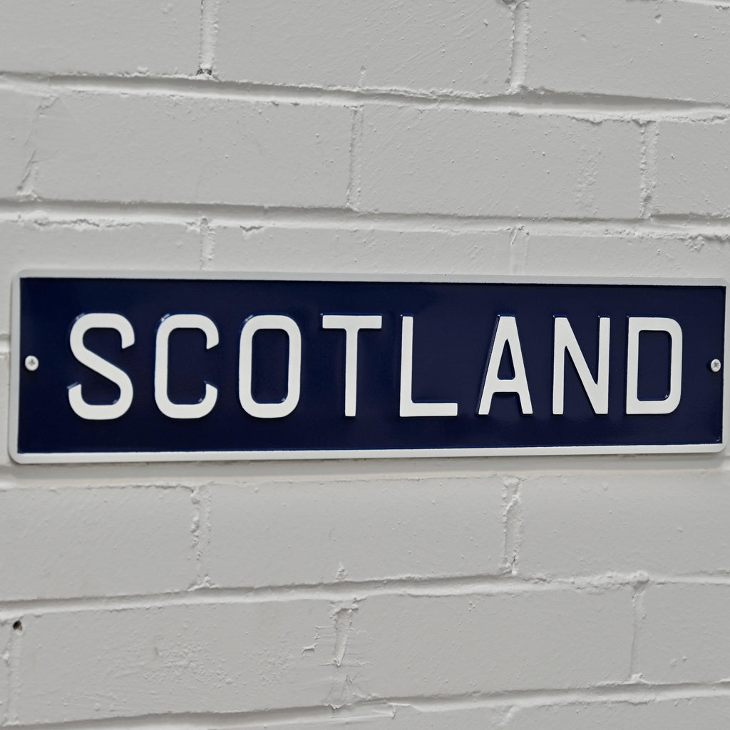 Scotland Embossed Metal Sign
