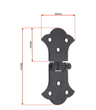 Butterfly 2" Hinge Black - Decorative Hinges & Corners - Spira Brass - Yester Home