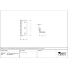 Self Coloured Brass 2½" (pair) Stormproof Hinge 1951 | From The Anvil - Stormproof Hinges - From The Anvil - Yester Home