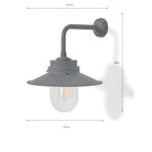 Semington Wall Light | Charcoal | Steel - Outdoor Lighting - Garden Trading - Yester Home