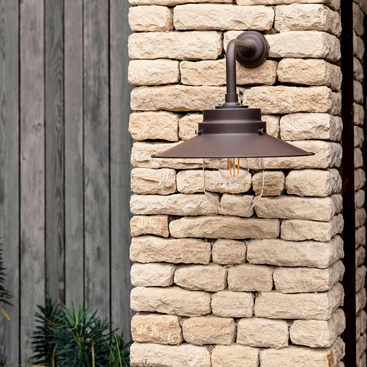 Semington Wall Light | Coffee Bean | Steel - Outdoor Lighting - Garden Trading - Yester Home